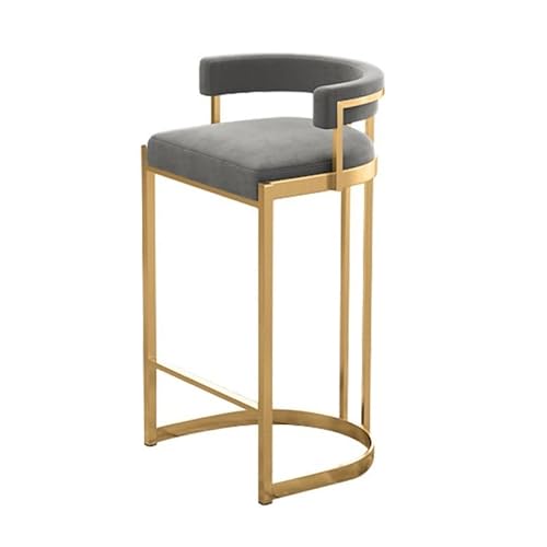 OUBBDVRT Moderne Velvet Bar Hocker mit Rücken- und Fußstützen -Zählerhöhe Barhocker für Kücheninsel Indoor/Outdoor -Stühle unterstützt bis zu 330 Pfund Stühle OUBBDVRT Moderne Velvet Bar Hocker mit Rücken- und Fußstützen -Zählerhöhe Barhocker für Kücheninsel Indoor/Outdoor -Stühle unterstützt bis zu 330 Pfund Stühle von OUBBDVRT
