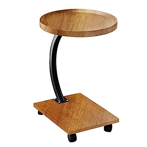 OUBBDVRT Moderner Metall -Endtisch mit Lagerregal für Schlafzimmer Wohnzimmer Büro Kleiner Beistelltisch Nachttisch mit Bettseitenregal kompaktes Design für kleine Räume gelb 40 * 40 * 60 cm von OUBBDVRT