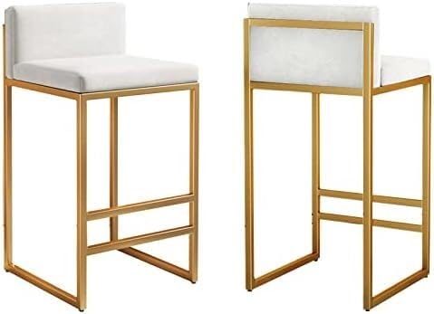 OUBBDVRT Velvet Counter Height Bar Stools Set mit Rückenlehne und Fußstütze Moderne quadratische Rückenstühle für Kitchen Island Home Pub Schwarzes Bein 75 cm 3pcs OUBBDVRT Velvet Counter Height Bar Stools Set mit Rückenlehne und Fußstütze Moderne quadratische Rückenstühle für Kitchen Island Home Pub Schwarzes Bein 75 cm 3pcs von OUBBDVRT