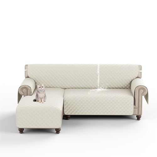 OUBBDVRT Wasserdicht reversibler 3 Sitzer L Formsofa Abdeckung weiße Haustierfreundliche Möbelschutzschutz OUBBDVRT Wasserdicht reversibler 3 Sitzer L Formsofa Abdeckung weiße Haustierfreundliche Möbelschutzschutz von OUBBDVRT