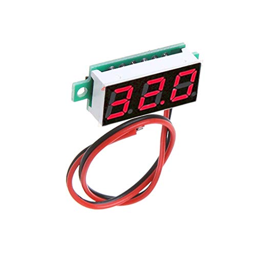 Tester 2,5V-30V Digital für Voltmeter mit 0,71.1 cm LED Display mit Reverse Anschluss von OUBEIDUO