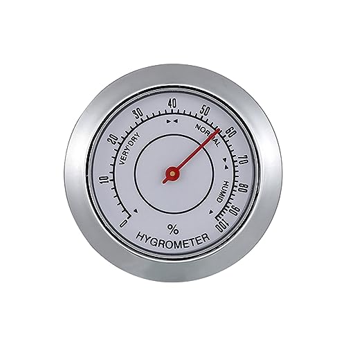 Zigarren Hygrometer 43mm MiniZigarren Humidore Hygrometer Analoge Hygrometer Humidore Gitarre Box von OUBEIDUO