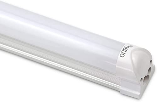 OUBO® 120CM LED Leuchtstofflampe mit Fassung Lichtleiste T8 Röhre 18W Tube Leuchtstoffröhre Warmweiß (3000-3500K) Unterbauleuchte montagefertig mit Milchiger Deck, inkl. Zubehör von OUBO