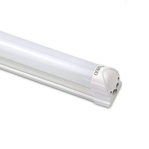 OUBO® 150CM LED Leuchtstofflampe mit Fassung Lichtleiste T8 Röhre 24W Tube Leuchtstoffröhre Neutralweiß 4000K Unterbauleuchte montagefertig mit Milchiger Deck, inkl. Zubehör von OUBO