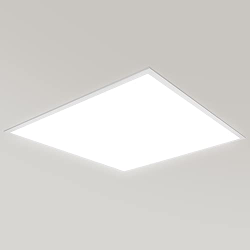 OUBO Deckenleuchte led Panel 30x30 18W 4000K LED Panel Deckenleuchte inkl. Federclips Neutralweiß 1600 Lumen Weißrahmen für Restaurants, Büros, Geschäfte inkl. Trafo LED Deckenleuchte von OUBO