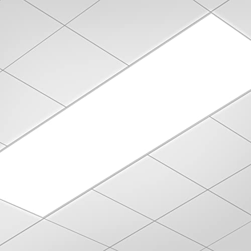 OUBO LED Panel 120x30cm 2.9KG Hochwertiger Neutralweiß 36W 3750lm 4000K Deckenleuchte Wandleuchte dünn Ultraslim Weißrahmen, inkl. Trafo von OUBO