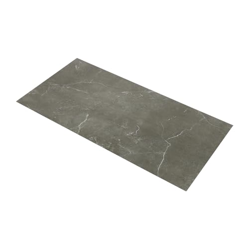 OUBUBY 24 Selbstklebende Bodenfliesen 60 * 30 CM, PVC Bodenfliesen Selbstklebende Bodenbeläge Selbstklebende Bodenfliesen Bodenaufkleber für Wohnzimmer Schlafzimmer Esszimmer (Grau) von OUBUBY