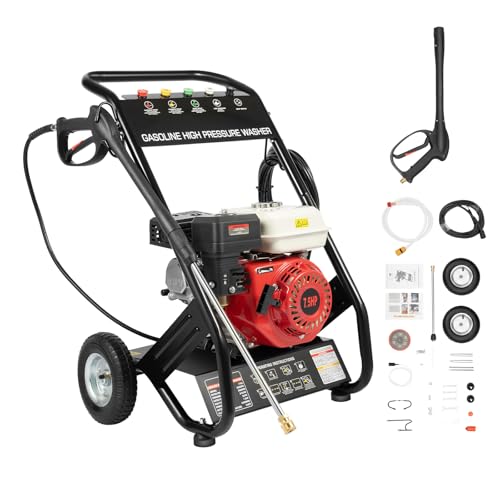 OUBUBY Benzin Hochdruckreiniger, Dampfreiniger Hochdruckreiniger 4 Takt Benzinmotor Professioneller Hochdruckreiniger 6.5HP 4.9kw Geeignet für Die Reinigung Von Terrassen, Höfen, Gehwegen OUBUBY Benzin Hochdruckreiniger, Dampfreiniger Hochdruckreiniger 4 Takt Benzinmotor Professioneller Hochdruckreiniger 6.5HP 4.9kw Geeignet für Die Reinigung Von Terrassen, Höfen, Gehwegen von OUBUBY
