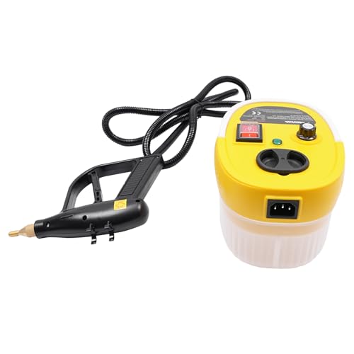 OUBUBY Dampfreiniger, Dampfreiniger Handgerät Hochdruckdampfreiniger Multifunktionaler Dampfreiniger 2500W 1,2L Tank Geeignet für Die Reinigung Von Küchenutensilien Autos Böden (Gelb) von OUBUBY