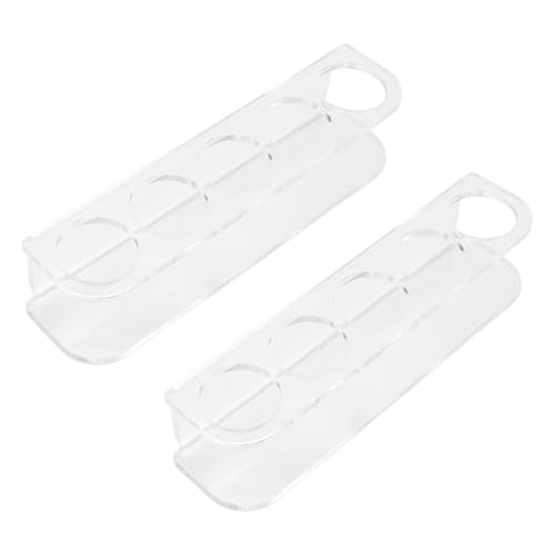 OUCRIY Kühlschrankfläschchen -Wandkaddy, Platz Sparende Acryl -Fläschchenhalter mit Sofortigem Zugang, Robustem Kühlschrank oder Wandmontage Organizer für Kleine Fläschchen, überprüfen von OUCRIY