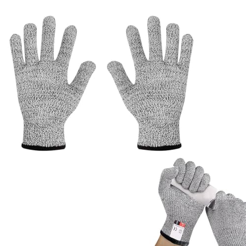 OUDQFCJ 1 Paar Schnittschutzhandschuhe Kinder Schnittschutz Handschuhe Leistungsfähiger Level 5 Schutz Schnitzhandschuh Kinder Schnittfeste Handschuhe Kinder Arbeitshandschuhe,Geeignet für 5-8 Jährige von OUDQFCJ