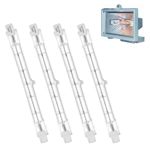 OUDQFCJ 4 Stück Halogenlampe R7S 200 W 118 mm dimmbar geeignet für Dunstabzugshauben in der Küche von OUDQFCJ