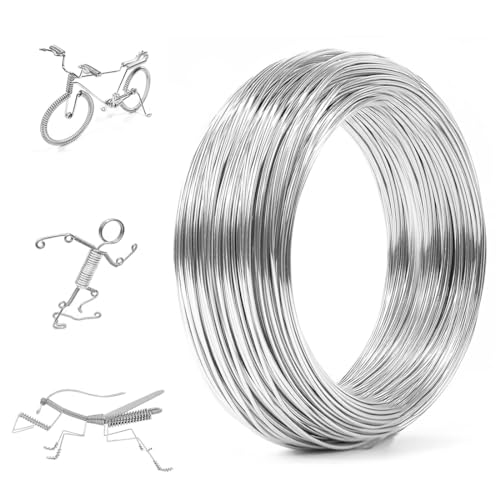 OUDQFCJ Basteldraht 1 mm x 20 m Schmuckdraht Aluminiumdraht weicher flexibler Draht Schmuckdraht dekorative Komponenten DIY Skulpturen Kranzherstellung und Bonsai Bäume OUDQFCJ Basteldraht 1 mm x 20 m Schmuckdraht Aluminiumdraht weicher flexibler Draht Schmuckdraht dekorative Komponenten DIY Skulpturen Kranzherstellung und Bonsai Bäume von OUDQFCJ