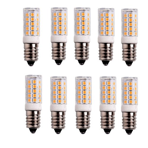 OUGEER 10 Stück E14 LED Lampen 5W warmweiß 3000K AC 220–240 V, 500Lumens Non-dimmbar Edison-Leuchtmittel E14 Ersatz 50W Halogen Leuchtmittel von OUGEER