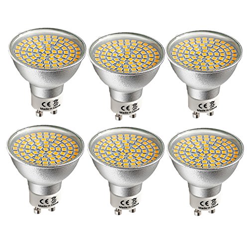 OUGEER GU10 5W LED Lampe 12er Pack Gu10 led 500lm 5W AC 220-240V Led Leuchtmittel Spot Warmweiss 3000K GU10 50W Halogenlampe Ersatz Nicht-dimmbar von OUGEER