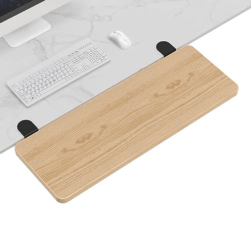 OUGIC Ergonomische Schreibtisch-Verlängerung, 64 x 24 cm, stanzfreie Klemme, faltbare Tastatur-Schubladenablage, Tisch-Halterung, Armlehne, Computer-Ellenbogen-Armstütze von WITPOCE