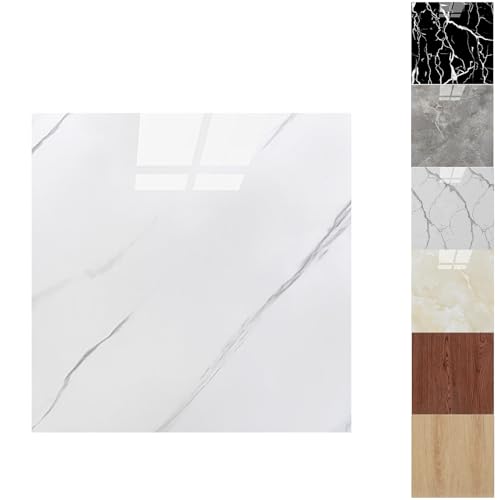 Fliesenaufkleber,22 Stück 30 * 30cm Selbstklebende Fliesen-Folie für Bad & Küche,Marmor Design Entfernbare Klebe-Folie für Küchenrückwand,Wasserdichte PVC Wandfliesen-Aufkleber- 2m² von OUGPIU