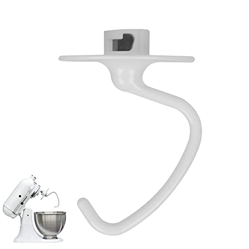 Spiral Knethaken Zubehör für Kitchen - Aid Küchenmaschine,Antihaft-Teighaken K45DH Knethaken Aluminiumlegierung für Kitchen-aid 4,5/5 Quart Neigekopf-Küchenmaschine von OUGPIU