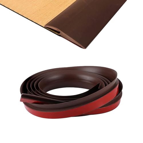 Übergangsprofil Selbstklebend, PVC Fußböden Abdeckleiste, Vinyl Übergangsschiene Anpassungsprofil, Tür Schwellen Ausgleichsprofil Abschlussleisten (1, Braun, HöhenAusgleich5MM X Länge2M) von OUGPIU