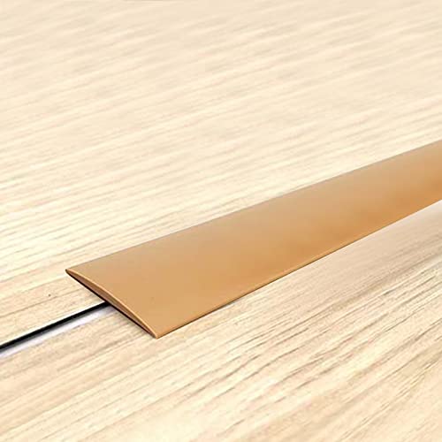 Übergangsprofil Selbstklebend Abdeckleiste, Vinyl Übergangsleiste, Böden Laminat Ausgleichsprofil, Multifunktion-Weiss Fensterleiste, Flachleiste, Zierleiste (1, Braun, 3M) von OUGPIU