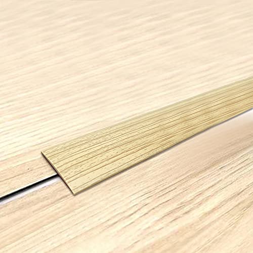 Übergangsprofil Selbstklebend PVC Abdeckleisten, Vinylboden Eiche Flachleiste Flachprofil Profil Rolle, 50mm X 3M Lang Übergangsleiste, Ausgleichsprofil von Fugen oder Übergängen aller Art von OUGPIU