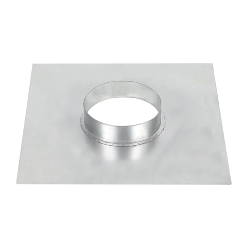 Wandflansch-Rohrverbinder Gerader oder Flexibler Verbinder Verbindungsstück Rundrohr Lüftungsrohr aus Verzinktem,für Klima,Lüftung,Heizung,Kühlung (Ø200mm / 8Zoll) von OUGPIU