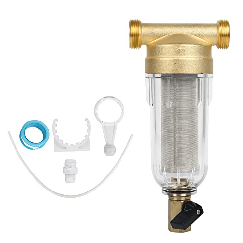 Wasserfilter Wiederverwendbare 1/2 Zoll Wasser Filter Vorfilter Sedimentfilter, Wasserhahn Ersatzfilter zur Brunnenwasserfilter Trinkwasser, Filterkombination von OUGPIU