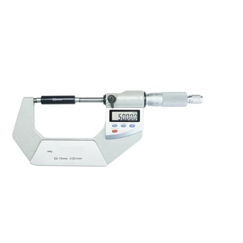 0,001 mm IP65 wasserdichtes digitales Außenmikrometer, 50–75, elektronisches Mikrometer-Messwerkzeug Klar zu lesen 0,001 mm IP65 wasserdichtes digitales Außenmikrometer, 50–75, elektronisches Mikrometer-Messwerkzeug Klar zu lesen von OUHFCASN