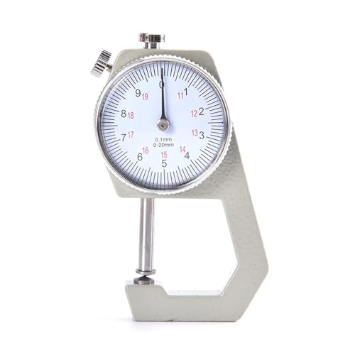 0-10mm/0-20mm Zifferblatt Metall Dicke Gauge Dicke Meter Tester for Leder Flim Papier schnelle Reaktion(0-10mm) von OUHFCASN