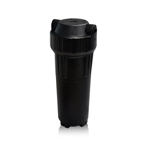 10 Zoll Filterflasche 2 Punkte/4 Punkte Haushaltswasserreiniger Weiße Vorfilter-Filterflasche Mit hocheffizienter Filterfunktion(Black 2) von OUHFCASN