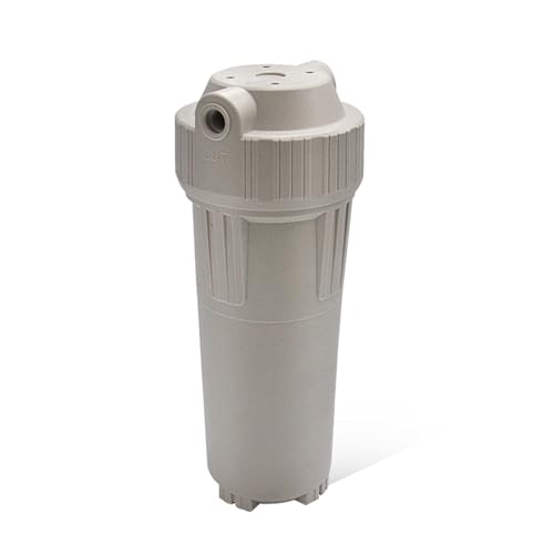 10 Zoll Filterflasche 2 Punkte/4 Punkte Haushaltswasserreiniger Weiße Vorfilter-Filterflasche Mit hocheffizienter Filterfunktion(Grey 2) von OUHFCASN