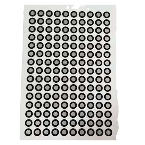 1000 Punkte Hochlicht-PET-Material Reißfestigkeit Reflektierende Positionierungspunktmarkierungspunkte for 3D-Scanner Hohe Präzision, hohe Empfindlichkeit(Inner 6 outer 10) von OUHFCASN