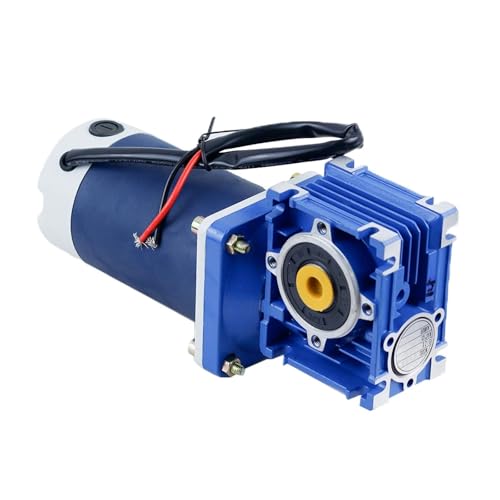 300W DC Schneckengetriebemotor 12V 24V RV40 mit selbstsichernder Geschwindigkeit einstellbarer DC-Motor CW CCW für Garagentor(42rpm,12V) von OUHFCASN