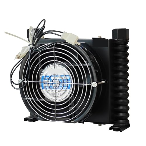 AF0510T-CA 10L/min Luftgekühlter Kühler, Mit Lüfter, Hydraulischer Kühler Ölkühler, Geräuscharm Weit verbreitete Anwendung(DC12V) von OUHFCASN