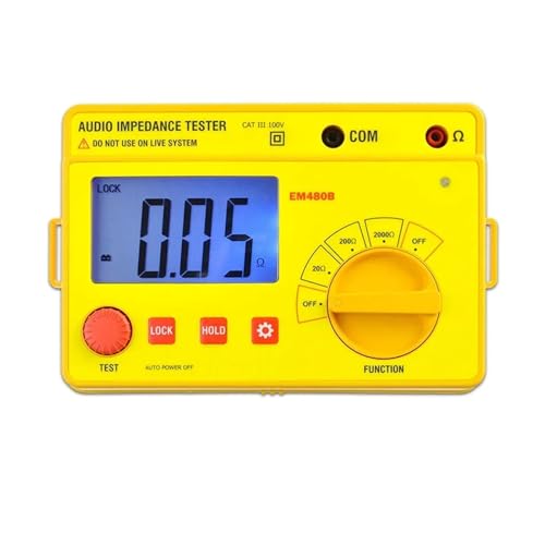 EM480B Digitaler Audio-Impedanztester, Testbereich 1 kHz, Testfrequenz, Datenhaltewiderstandsmessgerät Weit verbreitet EM480B Digitaler Audio-Impedanztester, Testbereich 1 kHz, Testfrequenz, Datenhaltewiderstandsmessgerät Weit verbreitet von OUHFCASN