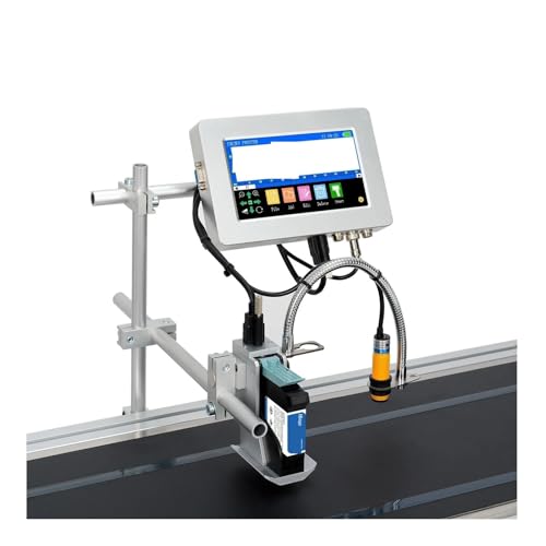 OUHFCASN 170PLUS 12,7/25,4 mm Online-Thermo-Tintenstrahldrucker, Text-QR-Barcode-Chargennummer-Logo-Datums-Etikettendrucker Leicht und praktisch(25.4mm with 1 Ink) von OUHFCASN