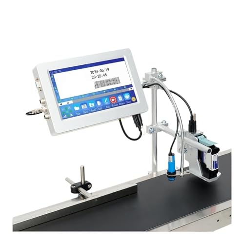 OUHFCASN 170Plus 12,7/25,4 mm Industrieller Online-Thermo-Tintenstrahldrucker Text QR Barcode Chargennummer Logo Datum Leicht und praktisch(25.4mm Without Ink) von OUHFCASN