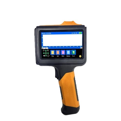OUHFCASN 1790PLUS 12,7 mm Handdrucker Text QR Barcode Chargennummer Logo Datum Etikettendrucker Thermo-Tintenstrahldrucker Leicht und praktisch(with 2 Ink) von OUHFCASN