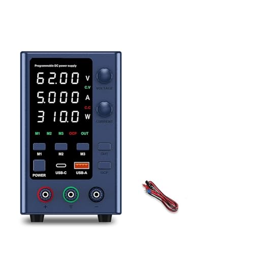 OUHFCASN 30V 10A DC Netzteil Variable, Einstellbare Display Labor Netzteile Spannung Regler 60V 5A 120V 3A Reparatur für Labore, Elektronikarbeiten, Heimwerken usw.(EPS6205) von OUHFCASN