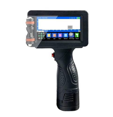 OUHFCASN E16 0,5/1 Zoll 600DPI Handheld-Tintenstrahldrucker Text QR Barcode Chargennummer Logo Etikettendruckmaschine Leicht und praktisch(12.7mm with 2 Ink) von OUHFCASN