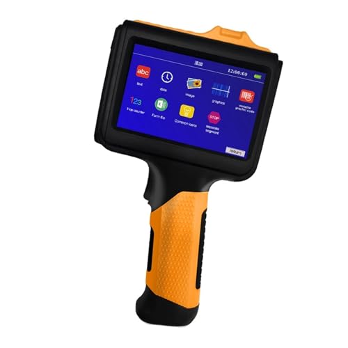 OUHFCASN Handheld-Tintenstrahldrucker, 12,7 mm, mehrsprachig, mit schnell trocknender, Nicht verschlüsselter Tinte for Text, QR-Code, Chargennummer, Datum Leicht und praktisch(Printer-2 Ink) von OUHFCASN