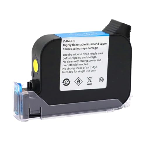 OUHFCASN JS12 JS12M 600DPI 12,7mm Handheld Thermo-Tintenstrahldrucker Schnelltrocknende EcoSolvent-Tintenpatrone Mini-Drucker Schwarz Rot Blau Weiß Leicht und praktisch(Red) von OUHFCASN