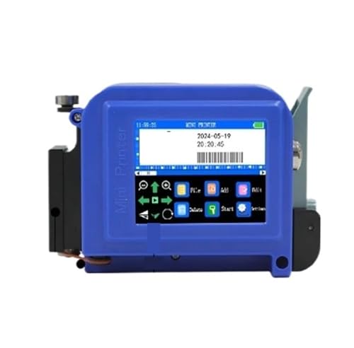 OUHFCASN Tragbarer Minidrucker (25,4 mm/1 Zoll), Handheld-Tintenstrahldrucker, Nicht verschlüsselte QR-Barcode-Bild-Logo-Datumscodierungsmaschine Leicht und praktisch(Without Ink) von OUHFCASN