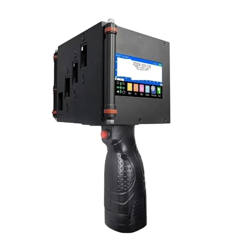 OUHFCASN Tragbarer Thermo-Tintenstrahldrucker 730PLUS, 100 mm, QR-Barcode, Chargennummer, Logo, Ablaufdatum Leicht und praktisch(with 4 Ink) von OUHFCASN