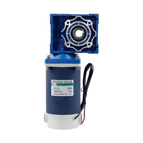 RV30/RV40 DC12V / 24V 300W 9A DC-Getriebemotor Schneckengetriebe Hohes Drehmoment Drehgeschwindigkeit 1800U/min für Garagentor(RV40,140 RPM_24V) von OUHFCASN