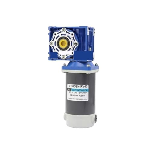 RV40 DC12V / 24V 300W 9A DC-Getriebemotor Schneckengetriebe Hohes Drehmoment Getriebemotor 1800r/min für Garagentor(70 rpm,12V) von OUHFCASN
