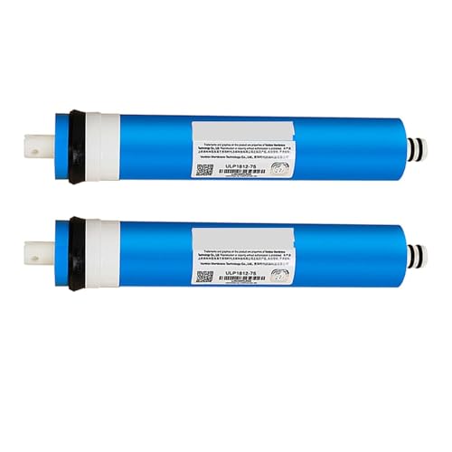 Umkehrosmosemembran 75GPD / 100GPD RO-Membranfilter Ersatz for Wasserfiltersystem-Reiniger Trinkwasser 1812-75/2012-100 Mit hocheffizienter Filterfunktion(100GPD,2PCS) von OUHFCASN
