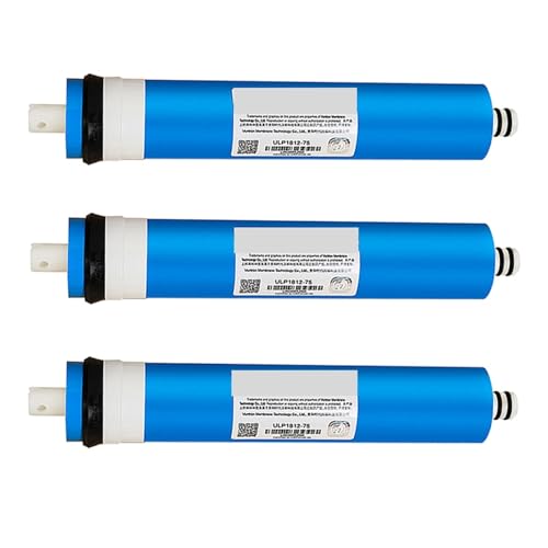 Umkehrosmosemembran 75GPD / 100GPD RO-Membranfilter Ersatz for Wasserfiltersystem-Reiniger Trinkwasser 1812-75/2012-100 Mit hocheffizienter Filterfunktion(100GPD,3PCS) von OUHFCASN