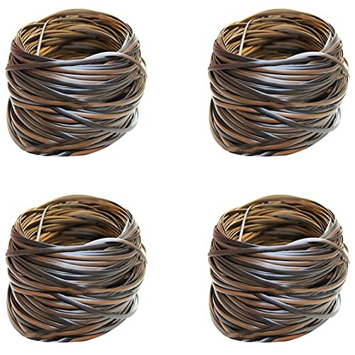 OUHUAN 4X Kaffee Flaches Synthetisches Rattan Weberei Material Kunststoff Rattan OUHUAN 4X Kaffee Flaches Synthetisches Rattan Weberei Material Kunststoff Rattan von OUHUAN