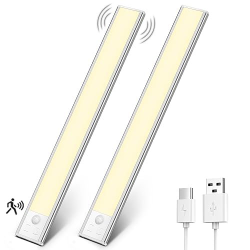 OUILA Led Unterbauleuchte küche Schrankbeleuchtung mit Bewegungsmelder 31cm Ultradünnes dimmbar LED Sensor Licht Aufladbare Kabellose Unterbauleiste Schranklicht Lichtleiste Nachtlampe, Warmes Licht OUILA Led Unterbauleuchte küche Schrankbeleuchtung mit Bewegungsmelder 31cm Ultradünnes dimmbar LED Sensor Licht Aufladbare Kabellose Unterbauleiste Schranklicht Lichtleiste Nachtlampe, Warmes Licht von OUILA